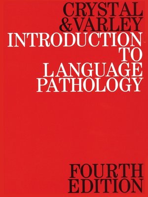 cover image of Introduction to Language Pathology